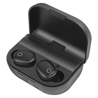 Căști Defender Twins 639 cu microfon, wireless, negre, intraauriculare, BT 5.0, TWS, carcasă de încărcare cu baterie externă, tip Bluetooth,