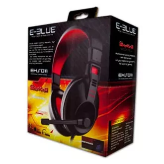 Căști E-blue Conqueror I. cu microfon, cu fir, negre, 2x jack de 3,5 mm Căști E-blue Conqueror I. cu microfon, cu fir, negre, 2x jack de 3,5 mm