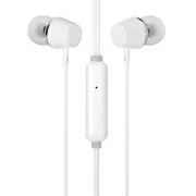 Căști HP DHE-7000 cu microfon, cu fir, albe, 2.0, tip mufă jack de 3,5 mm