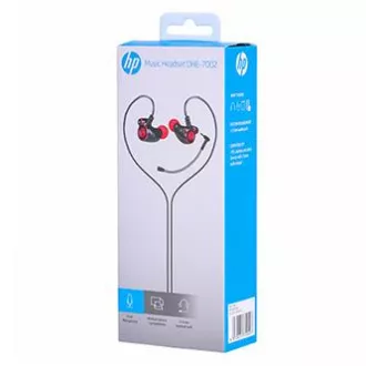 Căști HP DHE-7002 cu microfon, cu fir, roșii, 2.0, mufă tip jack de 3,5 mm, LA REDUCERE