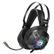 Căști Marvo HG9015G cu microfon, cu fir, negre, 7.1 (virtual), USB - Utilizat