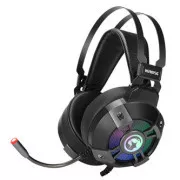 Căști Marvo HG9015G cu microfon, cu fir, negre, 7.1 (virtual), USB