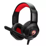 Căști Marvo HG8929 cu microfon, cu fir, negre, iluminate din spate, jack de 3,5 mm + splitter + USB, LA REDUCERE