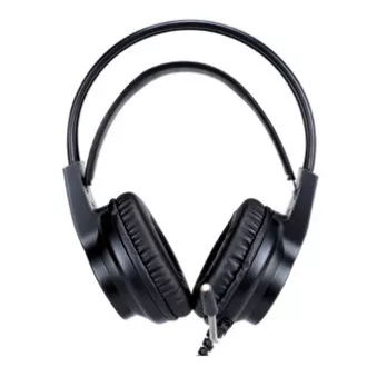 Căști Marvo HG8935 cu microfon, cu fir, negre, iluminate din spate, USB