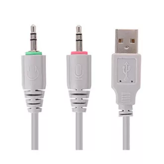 Căști Marvo HG8936 cu microfon, cu fir, roz, iluminate din spate, mufă de 3,5 mm + USB