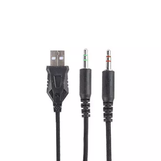 Căști Marvo HG8958 cu microfon, cu fir, negre, pentru gaming, mufă de 3,5 mm + splitter + USB Căști Marvo HG8958 cu microfon, cu fir, negre, pentru gaming, mufă de 3,5 mm + splitter + USB