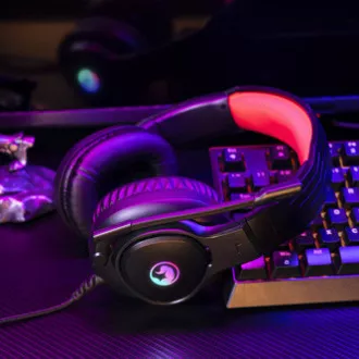 Căști Marvo HG8958 cu microfon, cu fir, negre, pentru gaming, mufă de 3,5 mm + splitter + USB Căști Marvo HG8958 cu microfon, cu fir, negre, pentru gaming, mufă de 3,5 mm + splitter + USB