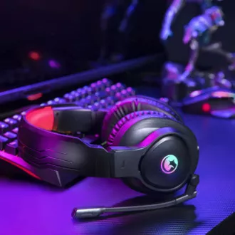 Căști Marvo HG8958 cu microfon, cu fir, negre, pentru gaming, mufă de 3,5 mm + splitter + USB Căști Marvo HG8958 cu microfon, cu fir, negre, pentru gaming, mufă de 3,5 mm + splitter + USB