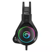 Căști Marvo HG8901 cu microfon, cu fir, negre, USB