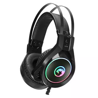 Căști Marvo HG8901 cu microfon, cu fir, negre, USB