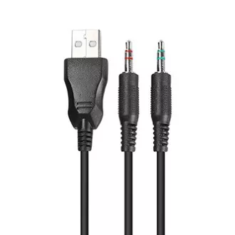 Căști Marvo HG8901 cu microfon, cu fir, negre, USB