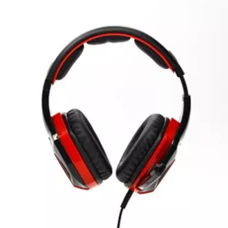 Căști de gaming Red Fighter H2 cu microfon, cu fir, negru-roșu, 2x jack de 3,5 mm Căști de gaming Red Fighter H2 cu microfon, cu fir, negru-roșu, 2x jack de 3,5 mm