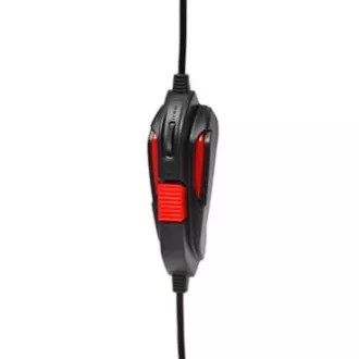 Căști de gaming Red Fighter H2 cu microfon, cu fir, negru-roșu, 2x jack de 3,5 mm Căști de gaming Red Fighter H2 cu microfon, cu fir, negru-roșu, 2x jack de 3,5 mm