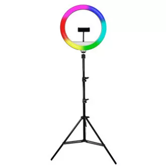 Inel de lumină Powerton LIFE, 13", reglare culoare și luminozitate, suport telefon și trepied, REDUCERE