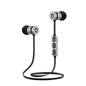 Căști Bluetooth fără fir Powerton LIFE ARIVO, negru-argintiu