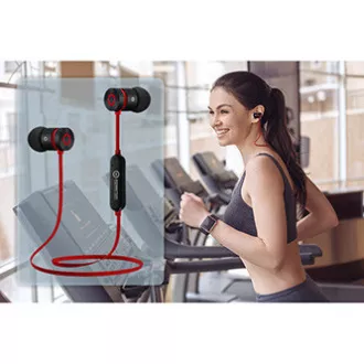 Căști Bluetooth fără fir Powerton LIFE ARIVO, negru-argintiu