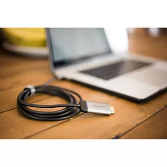 Hub USB (3.1) 1 port, 49144, gri, lungime cablu 1,5 m, Verbatim, adaptor USB C la HDMI