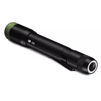 Lanterna LED, 2xAA, metal, negru, 150lm, C33