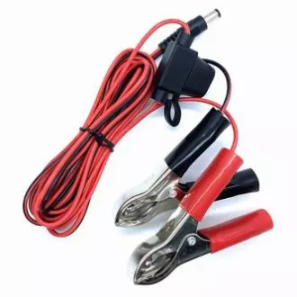 Cablu pentru conectare la clema baterie-crocodil de 12V Cablu pentru conectare la clema baterie-crocodil de 12V