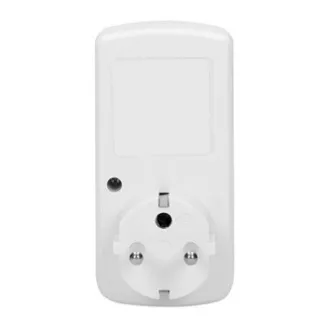 Priza cu timer electronic Mini 230V, 50Hz, max 1800W, alb, Virone, timer, 10 programe, 2P+Z