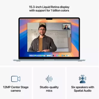 Apple MacBook Air 15.3" 2880x1864/10C M4/10C GPU/16GB/256GB_SSD/SUA/Dark Ink (2025) - versiune cu tastatură SUA