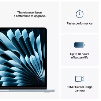 Apple MacBook Air 15.3" 2880x1864/10C M4/10C GPU/16GB/256GB_SSD/SUA/Dark Ink (2025) - versiune cu tastatură SUA