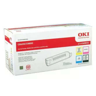 Oki C8600 (43698501) - Toner, black + color (negru + color)