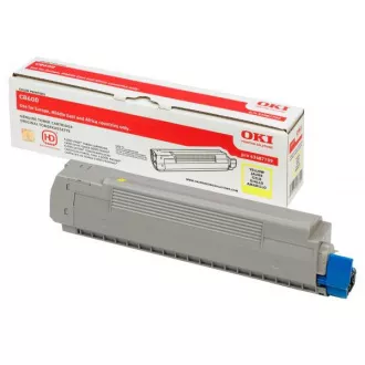 Oki C8600 (43487709) - Toner, yellow (galben)