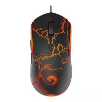 Set tastatură Marvo CM409 EN cu fir (USB) SUA, negru cu mouse de gaming, pad și căști, gaming, iluminare din spate cu membrană