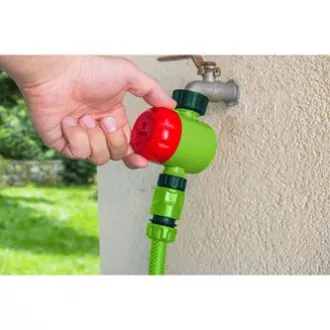 Întrerupător temporizator Verto manual, timp maxim de oprire 120 de minute, 1/2" și 3/4", verde, 15G750, REDUCERE