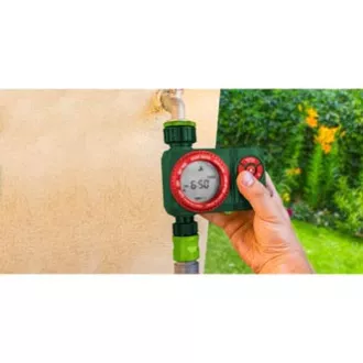 Întrerupător electronic Verto cu 4 funcții, timp maxim de oprire 360 de minute, 1/2" și 3/4", verde, 15G751