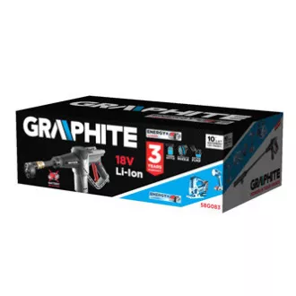 Curățător sub presiune fără fir din grafit 58G083, 19 bar, 170 l/min.