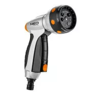 Pistol de pulverizare NEO TOOLS 7 funcții, CLICK ON/OFF, portocaliu-negru, 15-706