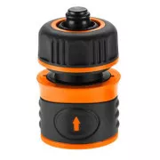 Cuplaj rapid NEO TOOLS cu funcție STOP, material plastic, 1/2", portocaliu-negru, 15-721