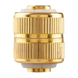 Cuplaj NEO TOOLS pentru conexiune fixă a furtunului, material alamă, 1/2", auriu, 15-736