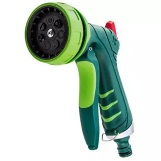 Pistol de pulverizare Verto cu 7 funcții, blocare pentru debit continuu de apă, 1/2", verde, 15G707 Pistol de pulverizare Verto cu 7 funcții, blocare pentru debit continuu de apă, 1/2", verde, 15G707