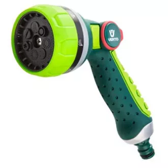 Pulverizator cu pistol Verto cu 7 funcții, control fin al apei cu degetul mare, 1/2", verde, 15G710