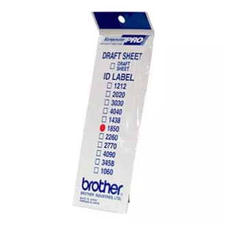 Etichete pentru ștampile Brother, ID1850, 18x50mm, 12 buc, cu capac transparent Etichete pentru ștampile Brother, ID1850, 18x50mm, 12 buc, cu capac transparent