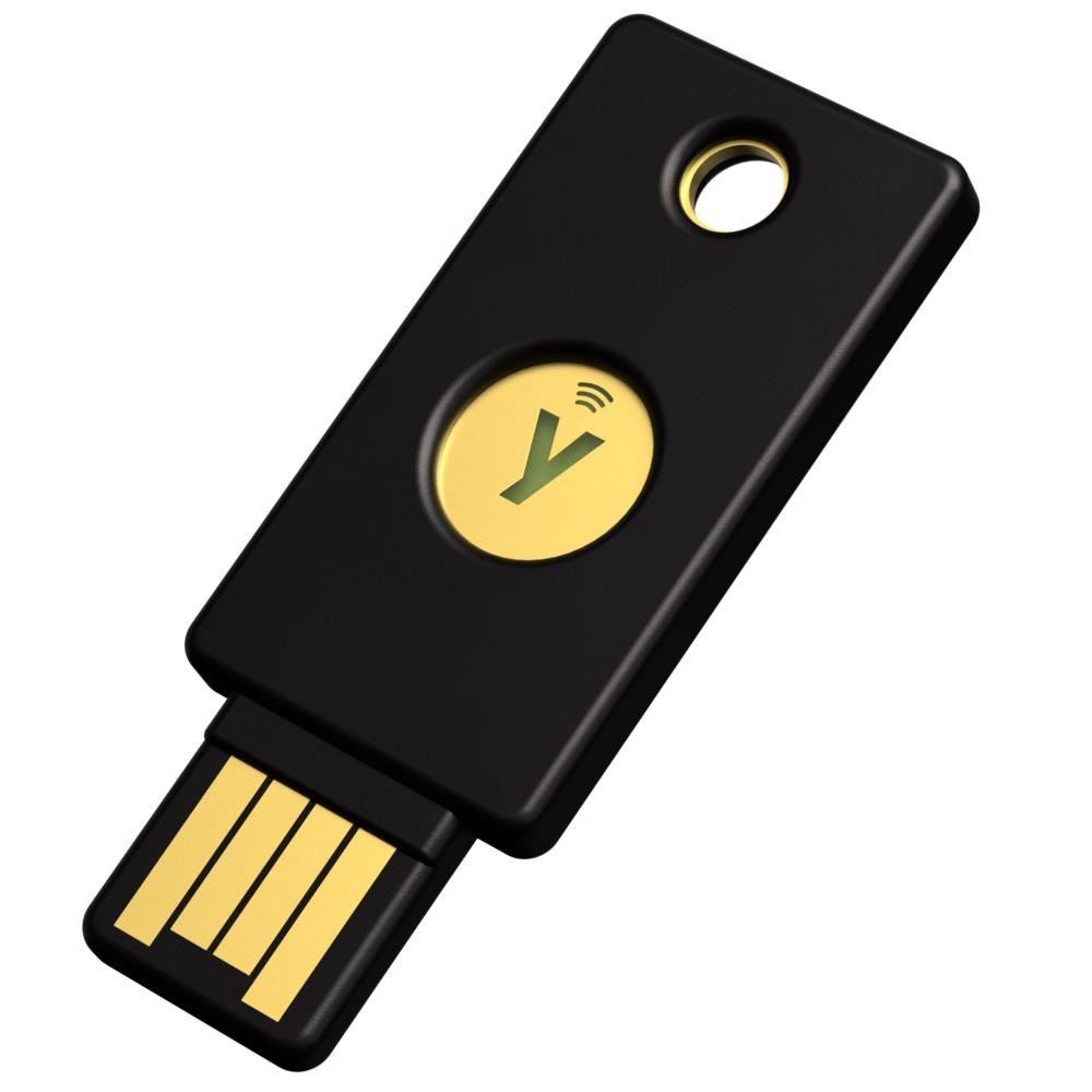 Cheia de securitate NFC - USB-A, suportă autentificarea multifactorială (NFC), suport FIDO2 U2F, rezistent la apă