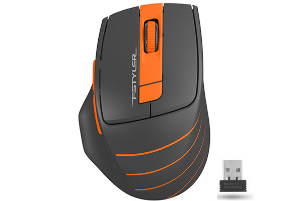 A4tech FG30B, mouse wireless FSTYLER, portocaliu