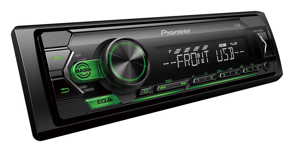 Pioneer MVH-S120UBG radio auto cu USB verde