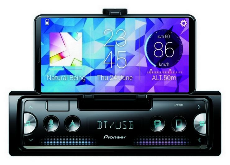 Radio auto Pioneer SPH-10BT cu USB și suport pentru telefon