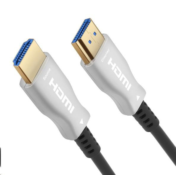 PREMIUMCORD HDMI cablu de fibră optică de mare viteză cu Ether. 4K@60Hz, 20m, M/M, conectori placați cu aur