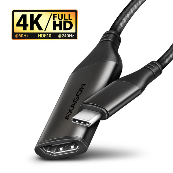 AXAGON RVC-HI2M, reductor/adaptor USB-C -> HDMI 2.0a, 4K/60Hz HDR10