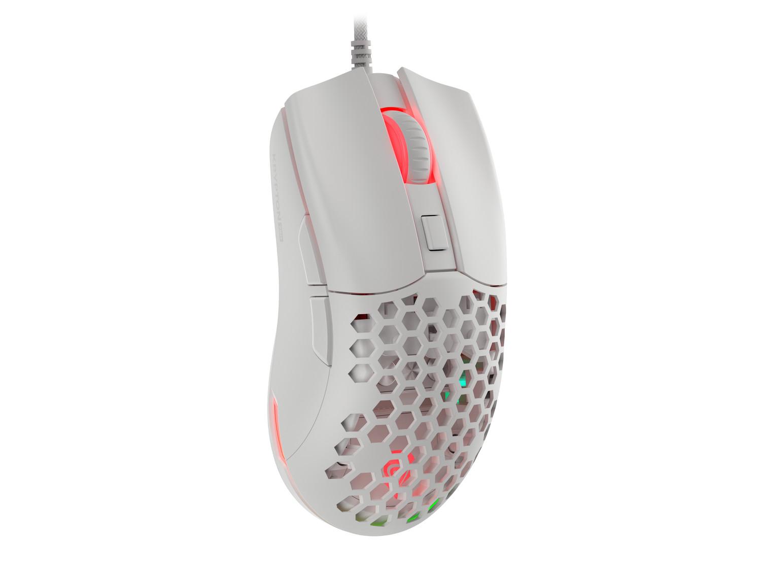 Mouse optic Genesis Gaming KRYPTON 750/RGB/8000 DPI/Gaming/Optic/8000 DPI/USB cu fir/Alb