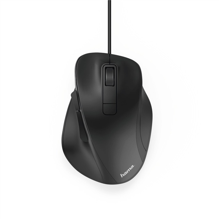 Mouse cu cablu optic Hama MC-500, silențios, negru | TonerPartner.ro