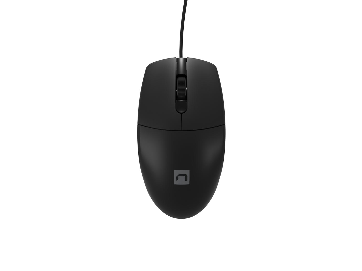 Mouse optic Natec RUFF Plus 1200 DPI/Office/Optic/1200 DPI/USB cu fir/Negru