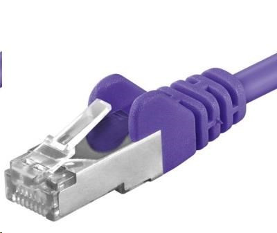 PREMIUMCORD Cablu patch CAT6a S-FTP, RJ45-RJ45, AWG 26/7 5m violet