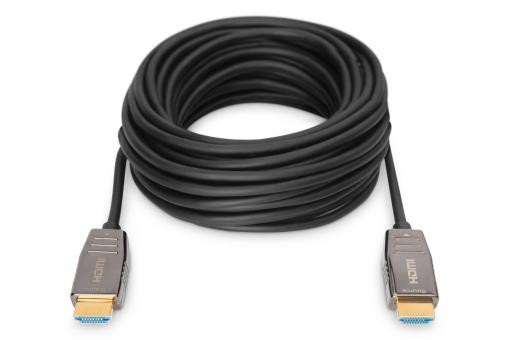 Digitus Cablu optic hibrid HDMI AOC, tip A M/M, 10m, UHD 8K@60Hz, CE, auriu, bl
