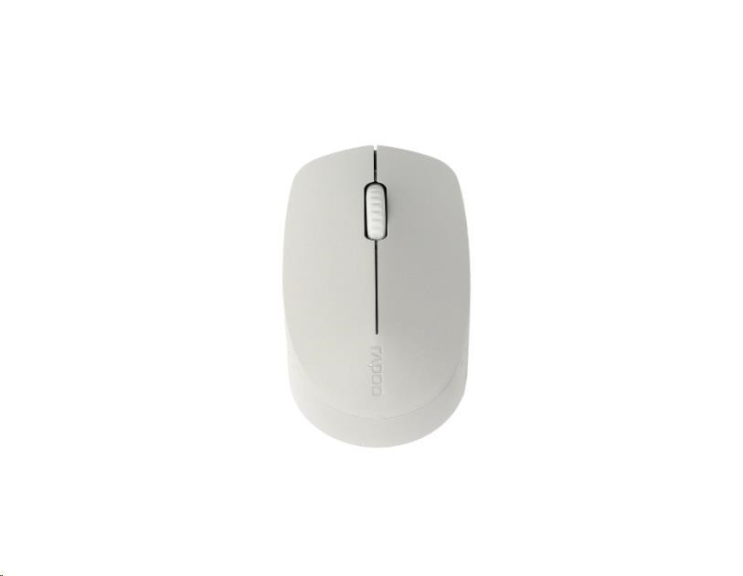 Mouse RAPOO M100 Silențios, Confortabil, Silențios, Multi-Mode, Gri deschis
